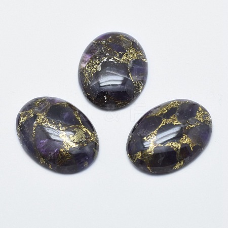 Amethyst Cabochons G-E464-42F-1
