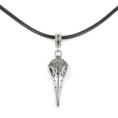 Alloy Bird Pendant Necklaces NJEW-JN04558-05-1