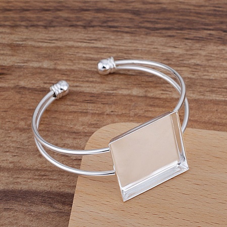 Brass Cuff Bangle Makings MAK-WH0001-05S-1