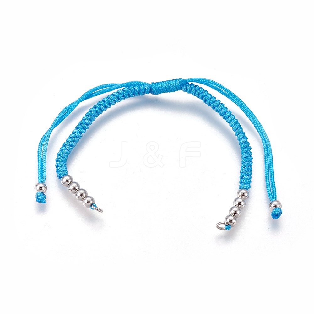 Wholesale Nylon Cord Braided Bead Bracelets Making - Jewelryandfindings.com