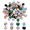 72Pcs 8 Colors Polyester European Beads OPDL-PH0001-09-1