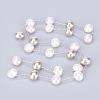 Shell Pearl Necklaces NJEW-P232-D-2