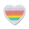Heart & Rainbow Stripe Appliques DIY-D080-01-1