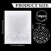 14Pcs Glass Rhinestone HTV Transfer Vinyl Sheets DIY-FG0010-29F-2