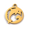 201 Stainless Steel Charms STAS-U016-06G-01-1