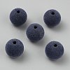Flocky Plastic Beads KY-WH20003-06C-1