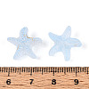 Frosted Glass Beads FGLA-T005-01B-3