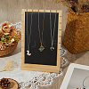 Bamboo Slant Back Necklace Organizer Display Stands NDIS-WH20007-01B-02-7