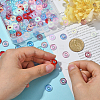 160Pcs 8 Colors Handmade Luminous & Gold Foil Lampwork Beads LAMP-CJ0001-38-4