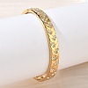 304 Stainless Steel & Rhinestone Hinged Bangles for Women BJEW-Z178-07G-3