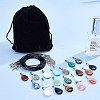 DIY Teardrop Pendant Necklaces Making Kits DIY-SC0001-33-7