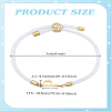 1pc Adjustable Nylon Cord Slider Bracelets for Women BJEW-LP0001-33P-G-2