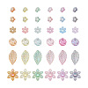 Craftdady 300Pcs 6 Style Transparent Acrylic Bead Caps TACR-CD0001-03-1