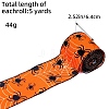 Cloth Grosgrain Printed Ribbon for Halloween Gift Wrapping PW-WGAF706-04-1