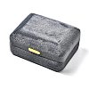 Rectangle Velvet Double Ring Storage Box PW-WG59296-01-2