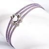 Polyester Multi-Strand Bracelets FB-CBA983F-02P-04-3