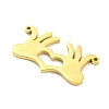 304 Stainless Steel Pendants STAS-Q255-07G-2