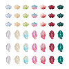 140Pcs 14 Style Transparent Baking Painted Glass Pendants LAMP-TA0001-02-13