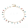 304 Stainless Steel Teardrop Pendant Necklaces NJEW-JN03294-1