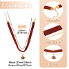 Alloy Resin Oval Pendant Single Face Dark Red Velvet Ribbon & Brass Chain Double Layered Choker Necklaces NJEW-TAC0038-3