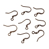 Brass French Earring Hooks X-KK-Q369-RC-2