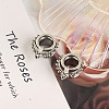 304 Stainless Steel Crystal Rhinestone Horse Eye Ear Plugs Gauges WG9936D-04-4