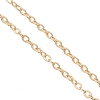 Brass Micro Pave Clear Cubic Zirconia Column Bead and Love Disc Pendant Cable Chain Necklaces NJEW-JN05768-7