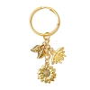 Sunflower & Bee Alloy Keychains KEYC-JKC01061-1