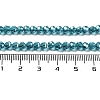 Electroplate Transparent Glass Beads Strands EGLA-A035-T4mm-A12-4