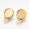 201 Stainless Steel Clip-on Earring Findings LS-X-STAS-T045-34B-G-1