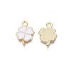 Rack Plating Alloy Enamel Pendants ENAM-N055-088-04LG-3