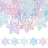 30Pcs 5 Colors AB Color Transparent Acrylic Chandelier Component Links TACR-HS0001-05-1