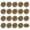20Pcs Alloy Shank Buttons BUTT-PH0001-58AB-1