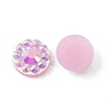 Opaque Resin Cabochons CRES-WH0010-018F-2