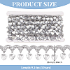 Polyester Lace Ribbon with Plastic Charms Tassel OCOR-WH0078-202A-02-2