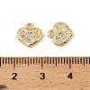 Brass Micro Pave Cubic Zirconia Pendants KK-D106-04G-2