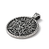 Wicca 304 Stainless Steel Pendants STAS-D014-11AS-2