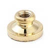 Texture Theme Round Brass Stamp Head AJEW-M036-01F-G-3