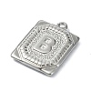 Anti-Tarnish 304 Stainless Steel Pendants STAS-U033-01P-B-2