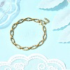 304 Stainless Steel Hollow Cross-Linked Chain Bracelets for Men BJEW-JB12295-02-1