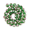 1 Strand Handmade Lampwork Inner Flower Rondelle Beads Strands LAMP-TA0002-72G-1