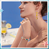 100Pcs Opaque Resin Enamel Beads RESI-SC0006-70-5