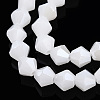 Imitation Jade Electroplate Glass Beads Strands EGLA-A039-J6mm-A06-3