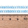 Anti-Tarnish Dyed Rondelle Glass Beads Strands EGLA-T021-3mm-17-05-4