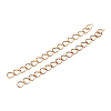 Brass Curb Chain Extender KK-T069-35C-2