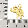 Brass Micro Pave Clear Cubic Zirconia Pendants KK-R159-18G-03-3