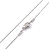 Non-Tarnish 304 Stainless Steel Serpentine Chain Necklace for Men Women NJEW-G076-01A-P-1