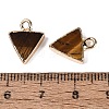 Natural Tiger Eye Pendants G-Q606-103G-03-3