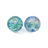 Handmade Gold Sand Lampwork Beads LAMP-WH0001-10C-1