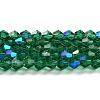 Transparent Electroplate Glass Beads Strands EGLA-A039-T6mm-L10-1